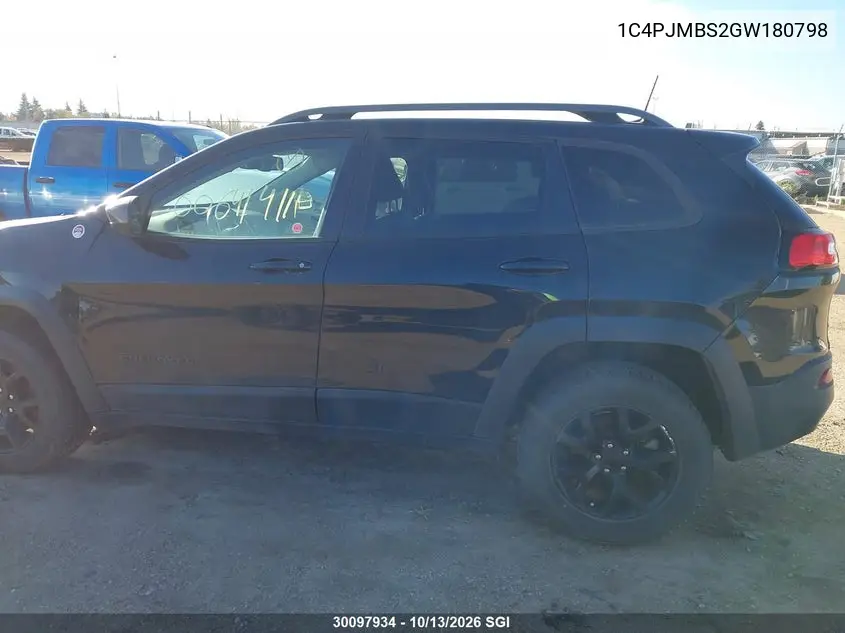 2016 JEEP CHEROKEE VIN 1C4PJMBS2GW180798 — фото 14