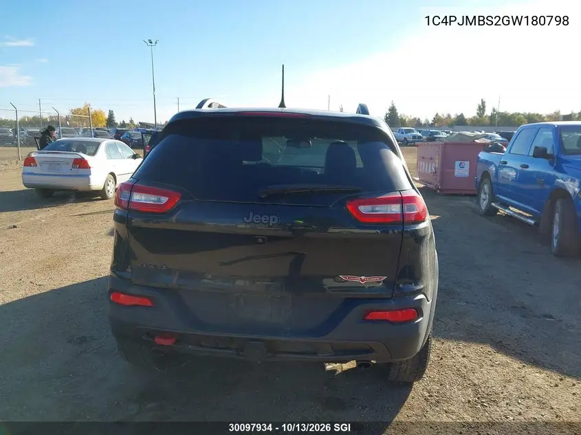 2016 JEEP CHEROKEE VIN 1C4PJMBS2GW180798 — фото 16