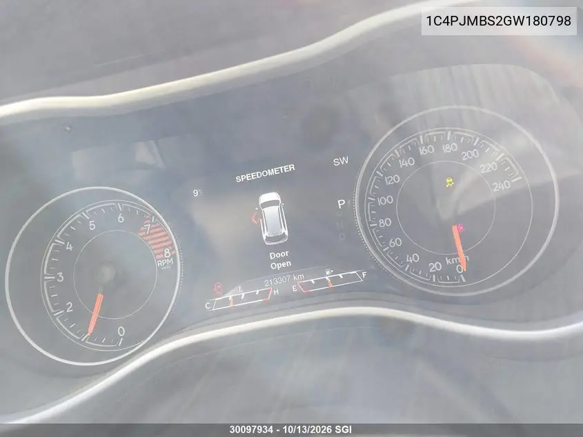 2016 JEEP CHEROKEE VIN 1C4PJMBS2GW180798 — фото 7