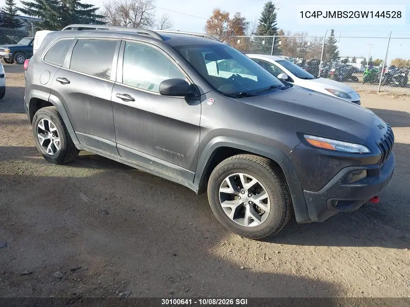 JEEP CHEROKEE 2016, VIN 1C4PJMBS2GW144528