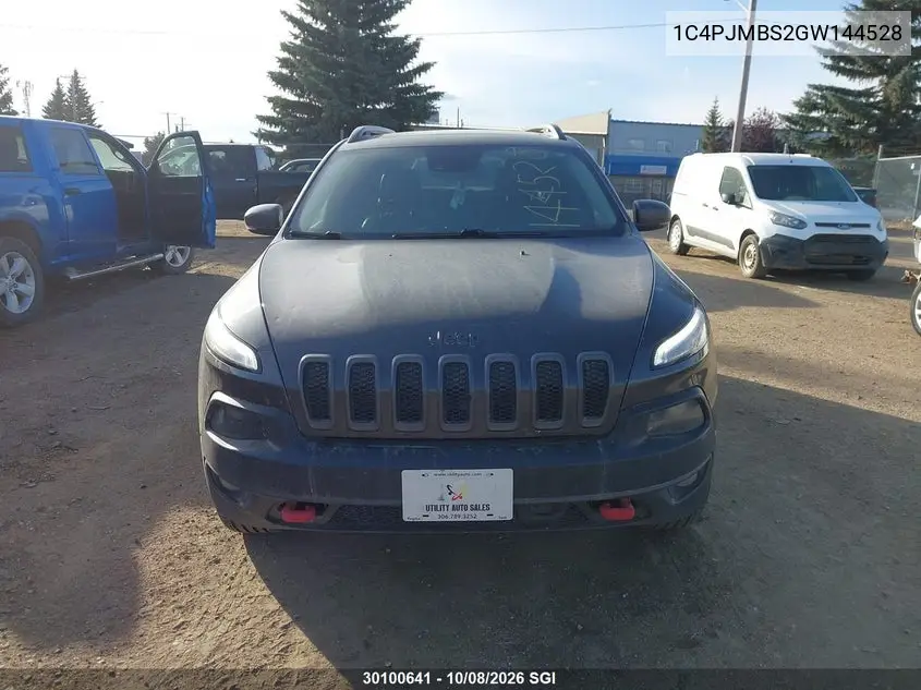 2016 JEEP CHEROKEE VIN 1C4PJMBS2GW144528 — фото 12