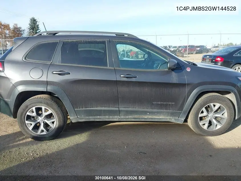 2016 JEEP CHEROKEE VIN 1C4PJMBS2GW144528 — фото 13