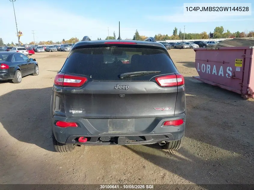 2016 JEEP CHEROKEE VIN 1C4PJMBS2GW144528 — фото 16