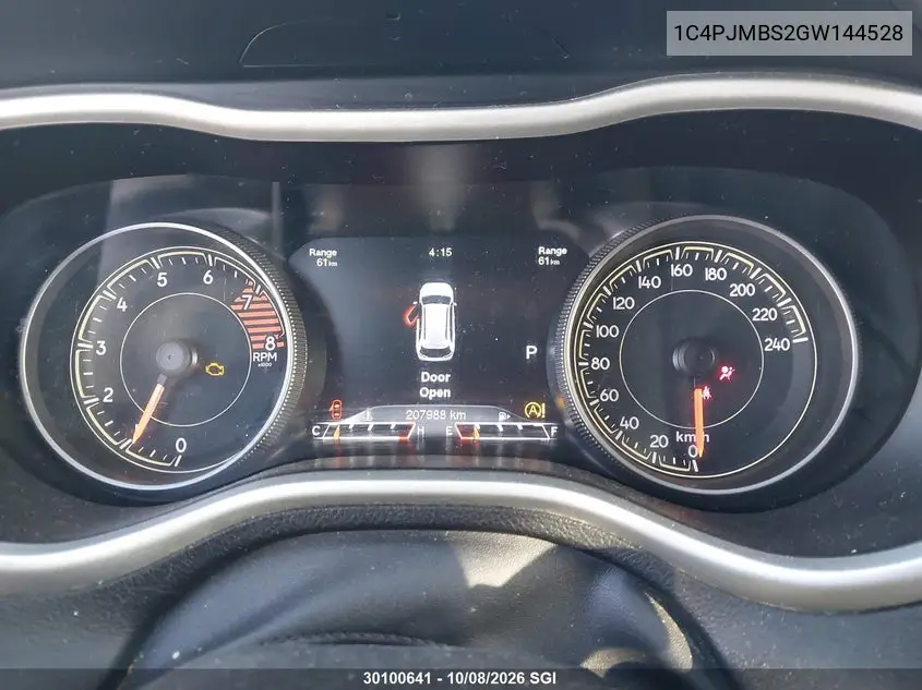 2016 JEEP CHEROKEE VIN 1C4PJMBS2GW144528 — фото 7