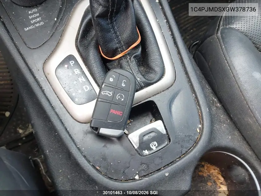 2016 JEEP CHEROKEE VIN 1C4PJMDSXGW378736 — фото 11