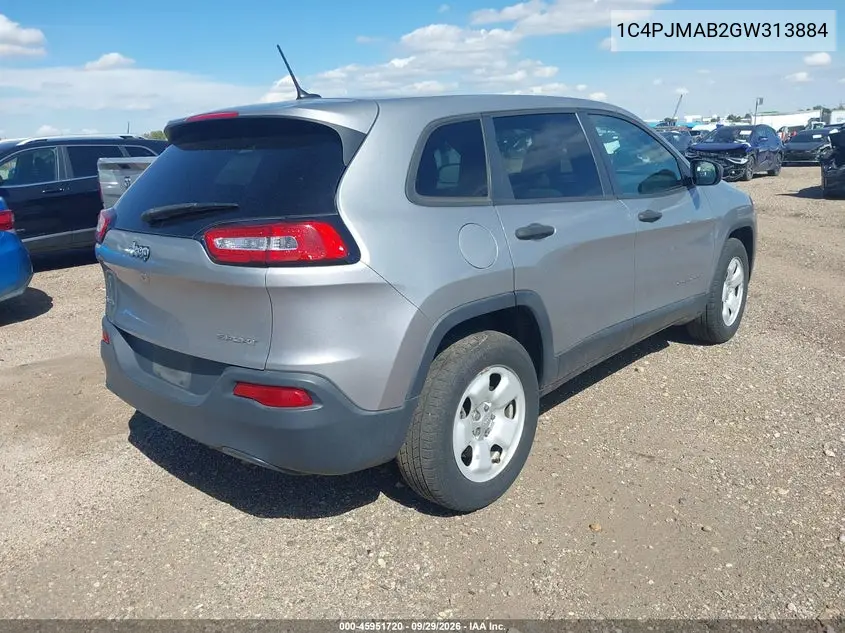 2016 JEEP CHEROKEE VIN 1C4PJMAB2GW313884 — фото 4