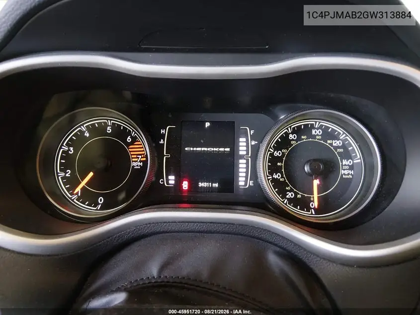 2016 JEEP CHEROKEE VIN 1C4PJMAB2GW313884 — фото 7