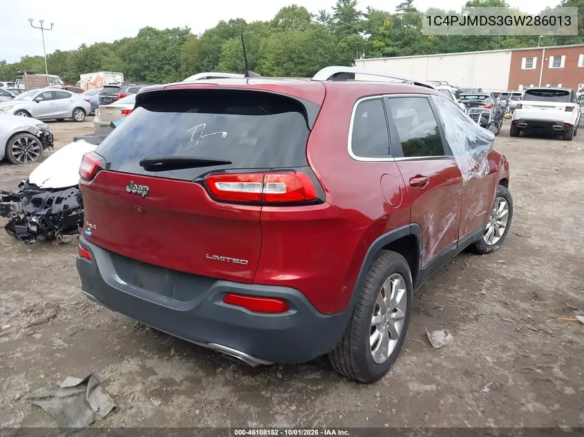 2016 JEEP CHEROKEE VIN 1C4PJMDS3GW286013 — фото 4