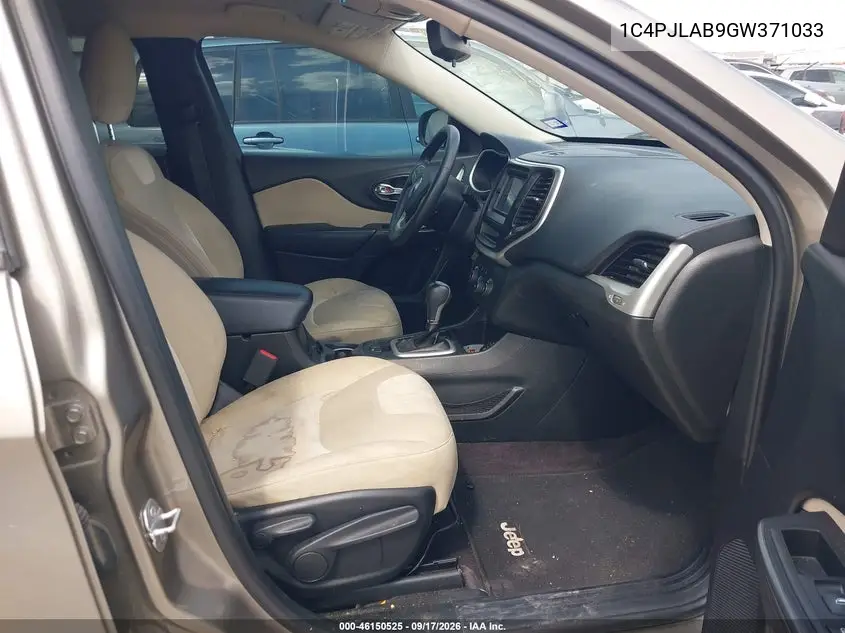 2016 JEEP CHEROKEE VIN 1C4PJLAB9GW371033 — фото 5