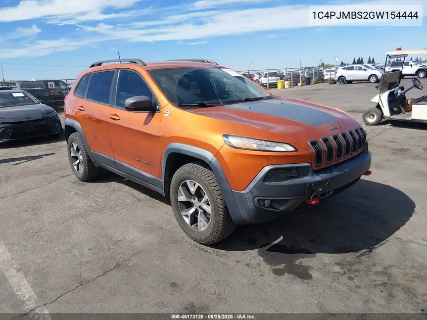 JEEP CHEROKEE 2016, VIN 1C4PJMBS2GW154444