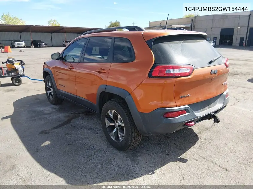 2016 JEEP CHEROKEE VIN 1C4PJMBS2GW154444 — фото 3