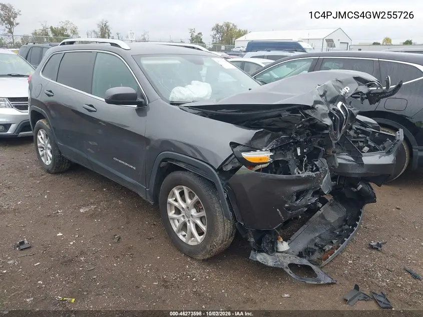 JEEP CHEROKEE 2016, VIN 1C4PJMCS4GW255726