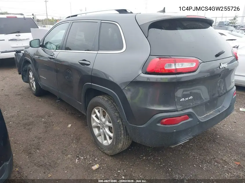 2016 JEEP CHEROKEE VIN 1C4PJMCS4GW255726 — фото 3
