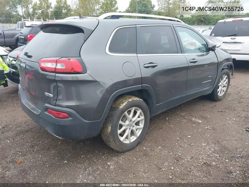 2016 JEEP CHEROKEE VIN 1C4PJMCS4GW255726 — фото 4