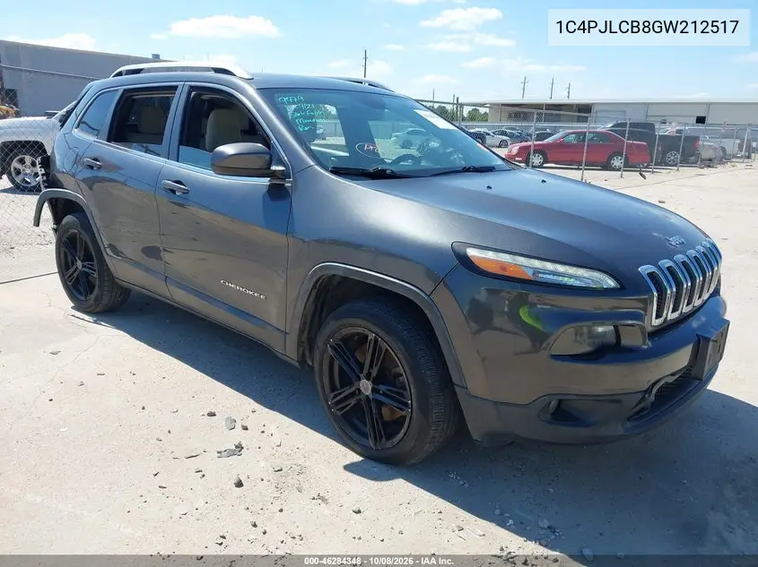 JEEP CHEROKEE 2016, VIN 1C4PJLCB8GW212517