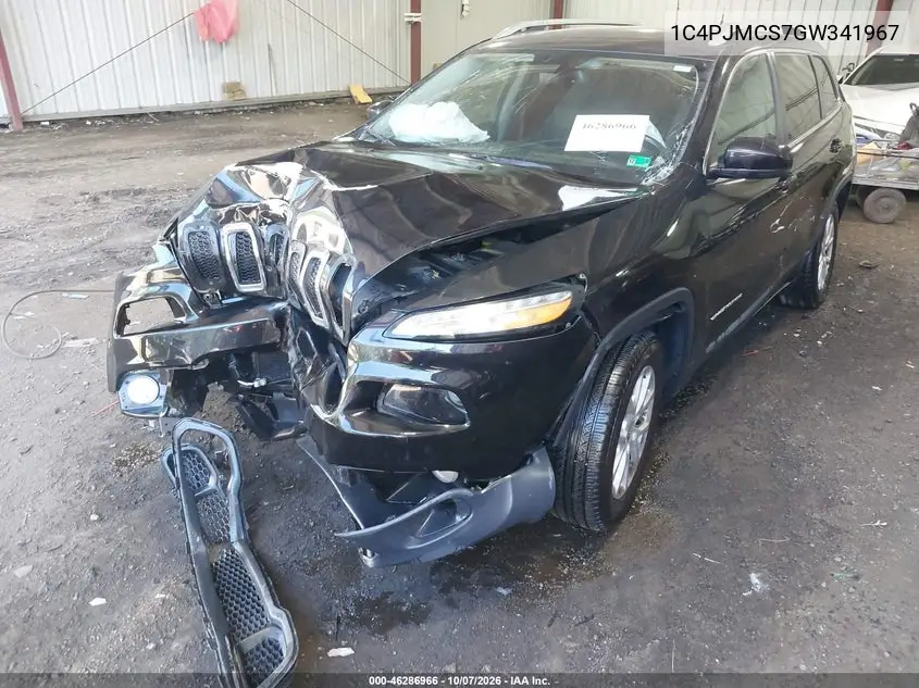 2016 JEEP CHEROKEE VIN 1C4PJMCS7GW341967 — фото 2