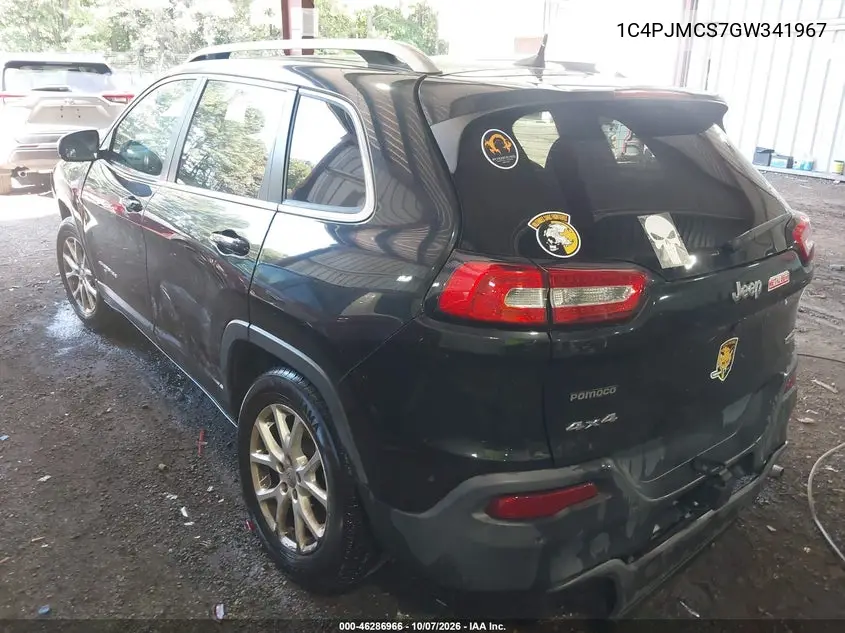 2016 JEEP CHEROKEE VIN 1C4PJMCS7GW341967 — фото 3