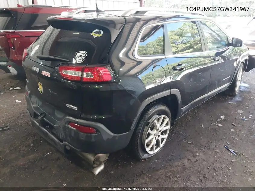 2016 JEEP CHEROKEE VIN 1C4PJMCS7GW341967 — фото 4