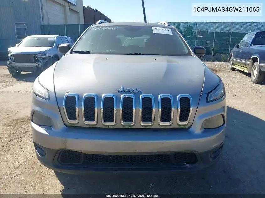 2016 JEEP CHEROKEE VIN 1C4PJMAS4GW211065 — фото 12