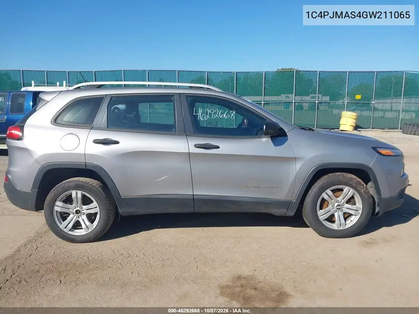 2016 JEEP CHEROKEE VIN 1C4PJMAS4GW211065 — фото 13