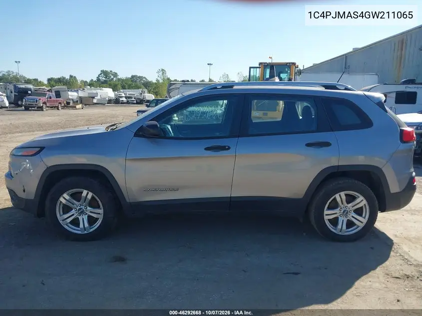 2016 JEEP CHEROKEE VIN 1C4PJMAS4GW211065 — фото 14