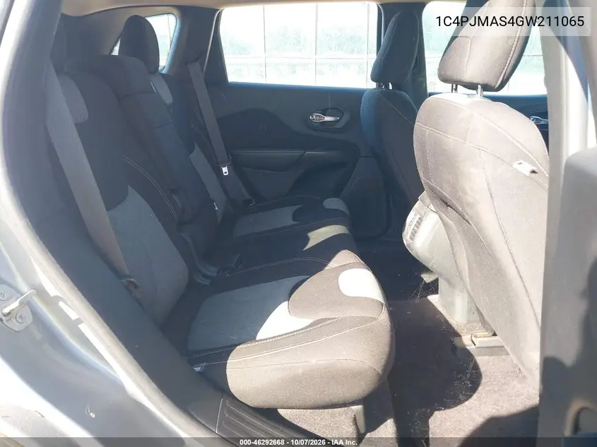 2016 JEEP CHEROKEE VIN 1C4PJMAS4GW211065 — фото 8