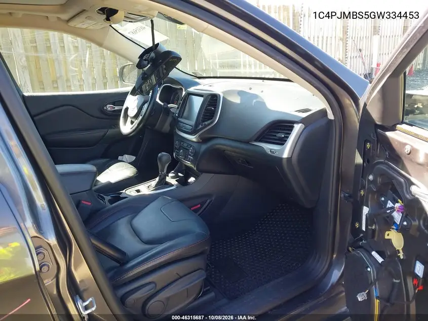 2016 JEEP CHEROKEE VIN 1C4PJMBS5GW334453 — фото 5