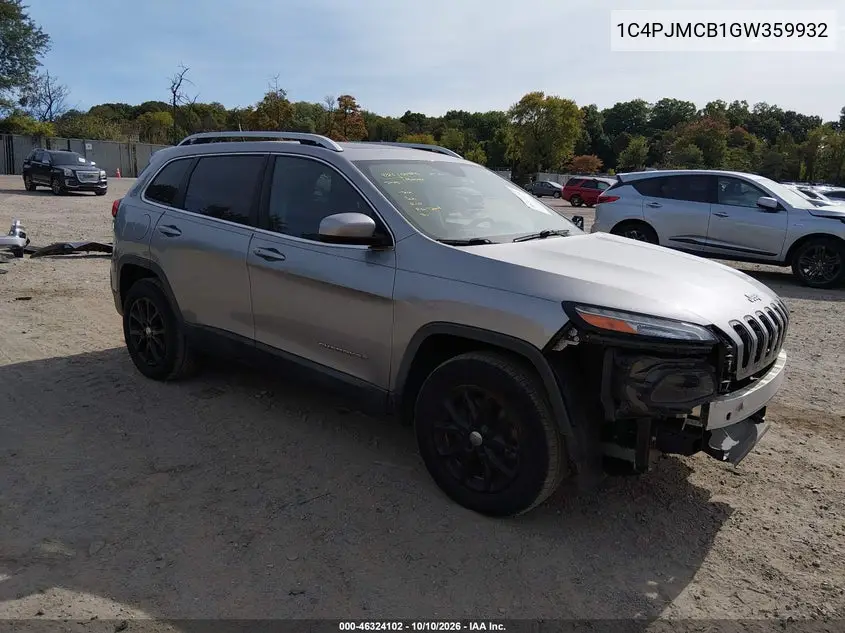 JEEP CHEROKEE 2016, VIN 1C4PJMCB1GW359932