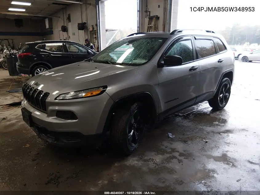 2016 JEEP CHEROKEE VIN 1C4PJMAB5GW348953 — фото 2