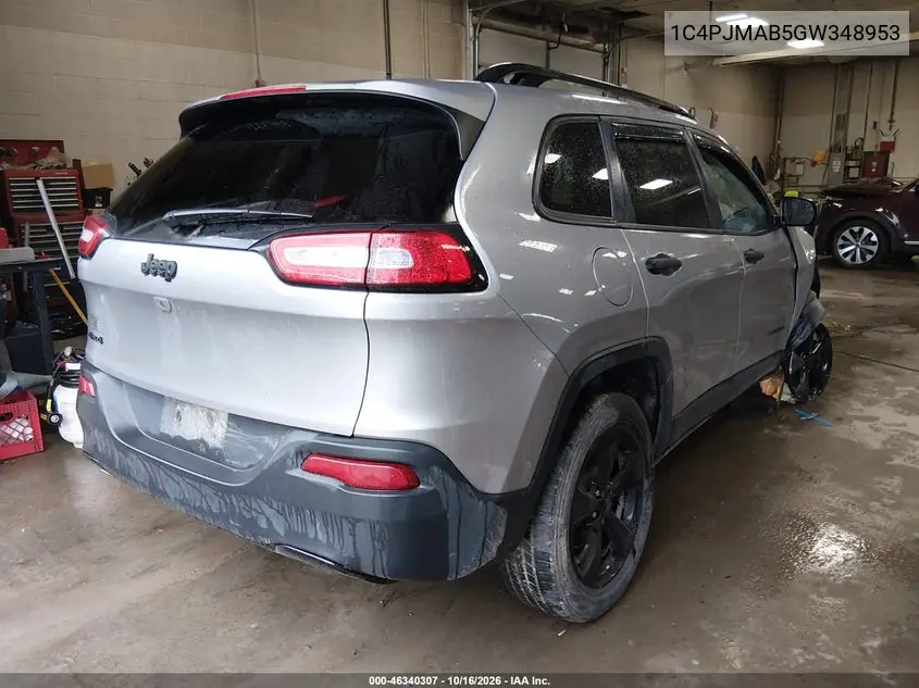 2016 JEEP CHEROKEE VIN 1C4PJMAB5GW348953 — фото 4