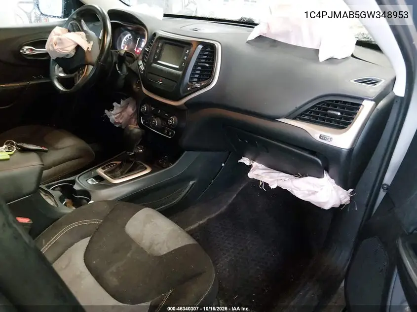 2016 JEEP CHEROKEE VIN 1C4PJMAB5GW348953 — фото 5