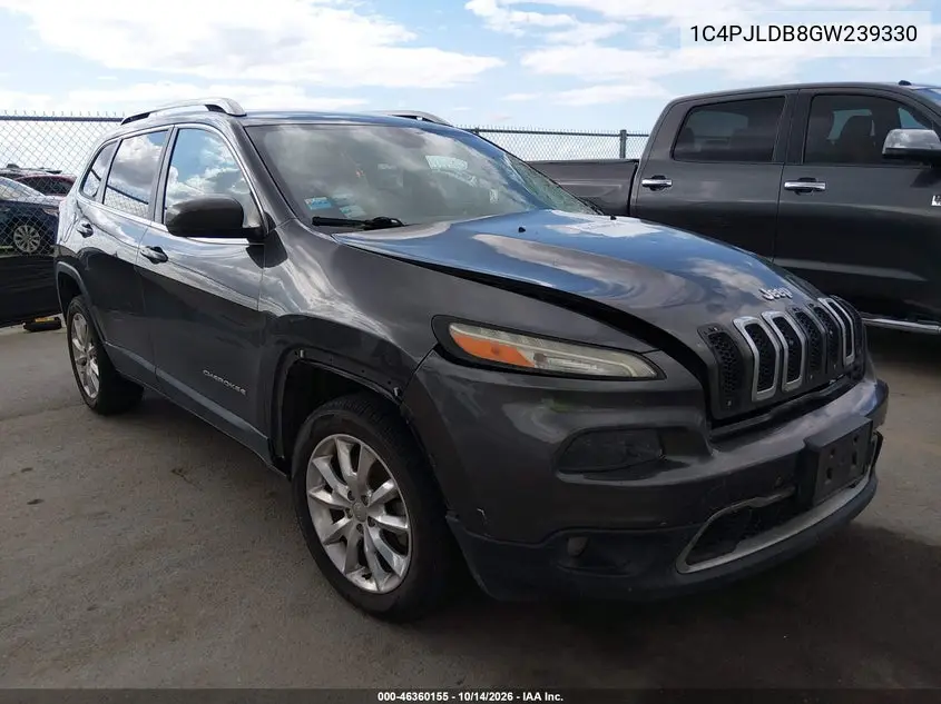 JEEP CHEROKEE 2016, VIN 1C4PJLDB8GW239330