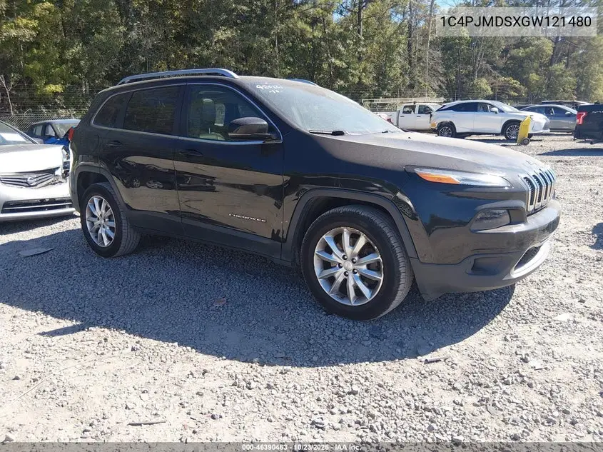 JEEP CHEROKEE 2016, VIN 1C4PJMDSXGW121480