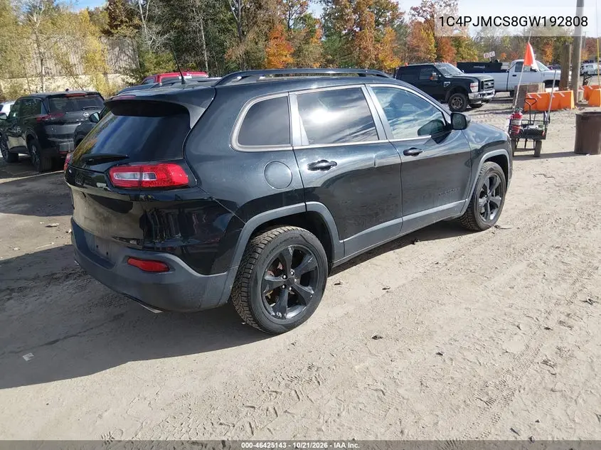 2016 JEEP CHEROKEE VIN 1C4PJMCS8GW192808 — фото 4