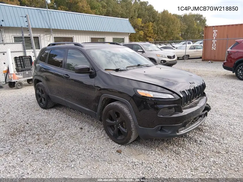 JEEP CHEROKEE 2016, VIN 1C4PJMCB7GW218850