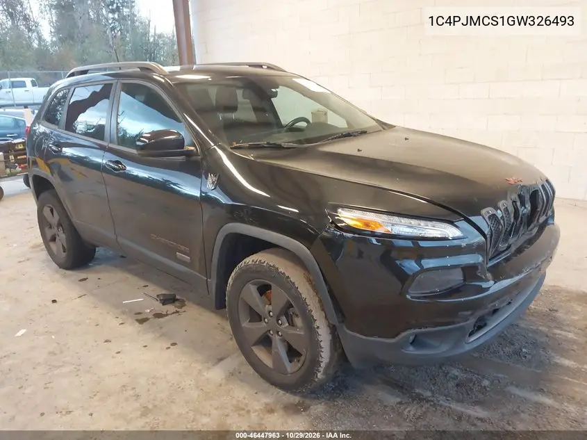 JEEP CHEROKEE 2016, VIN 1C4PJMCS1GW326493