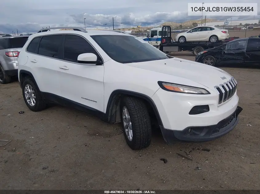 JEEP CHEROKEE 2016, VIN 1C4PJLCB1GW355454