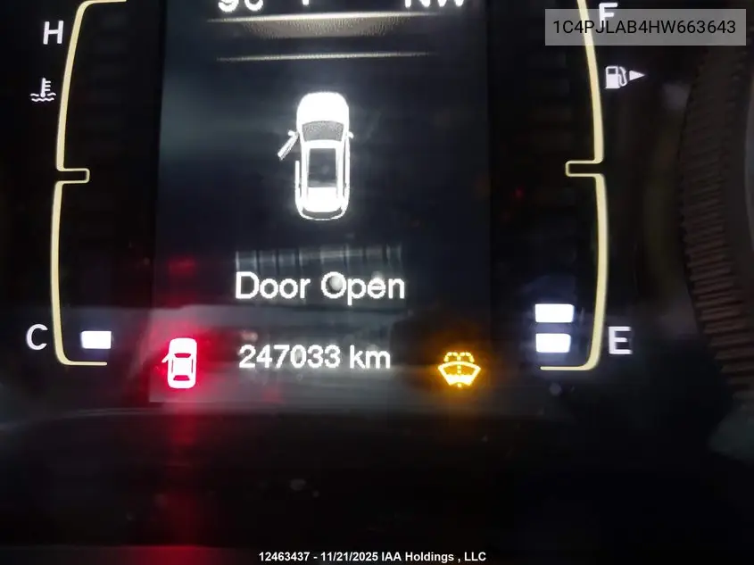 2017 JEEP CHEROKEE VIN 1C4PJLAB4HW663643 — фото 15