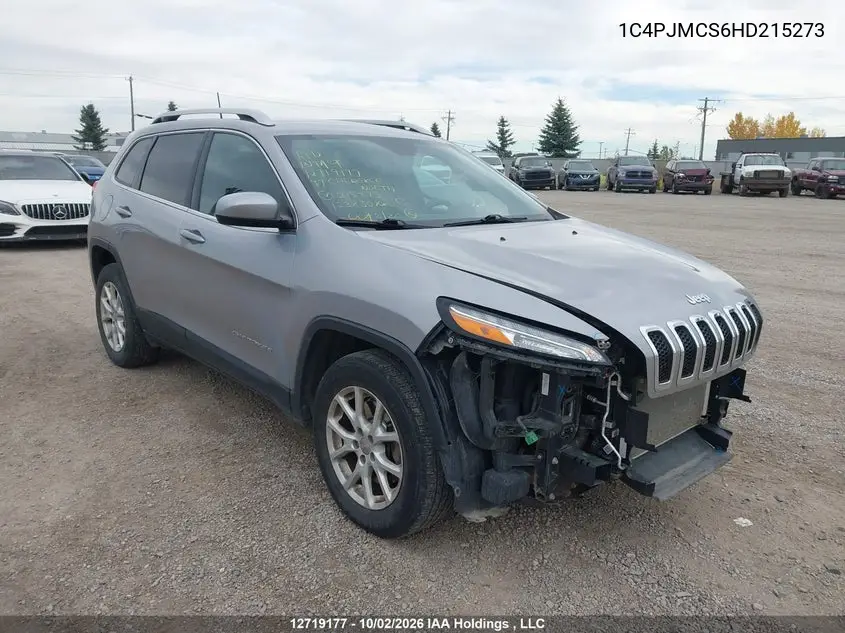 JEEP CHEROKEE 2017, VIN 1C4PJMCS6HD215273