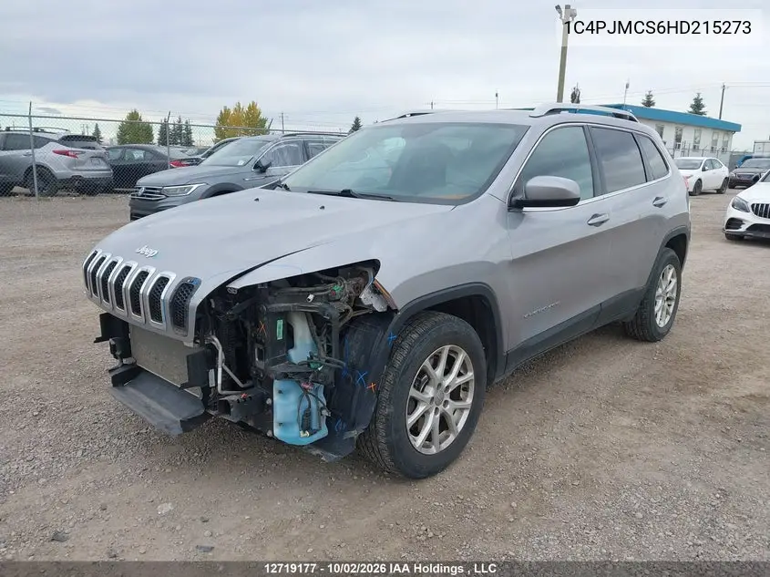 2017 JEEP CHEROKEE VIN 1C4PJMCS6HD215273 — фото 2