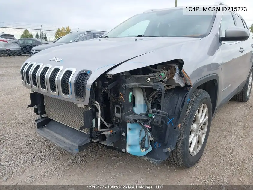 2017 JEEP CHEROKEE VIN 1C4PJMCS6HD215273 — фото 6