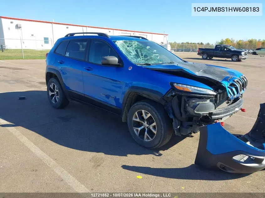 JEEP CHEROKEE 2017, VIN 1C4PJMBS1HW608183