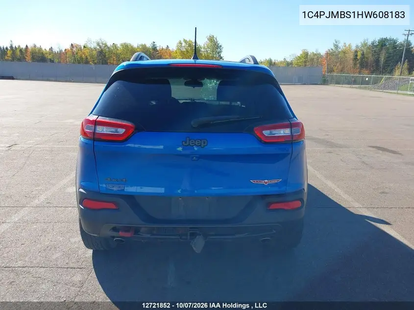 2017 JEEP CHEROKEE VIN 1C4PJMBS1HW608183 — фото 17