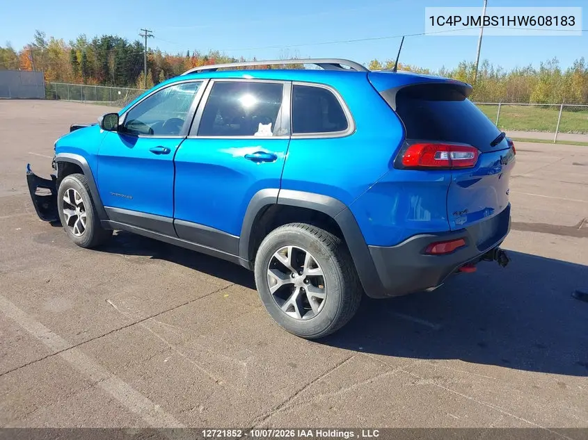 2017 JEEP CHEROKEE VIN 1C4PJMBS1HW608183 — фото 3