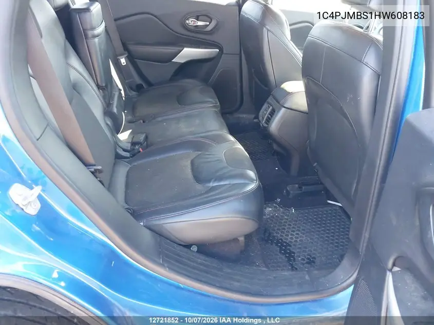 2017 JEEP CHEROKEE VIN 1C4PJMBS1HW608183 — фото 8