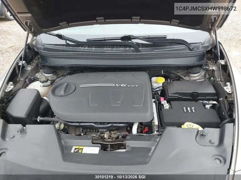 2017 JEEP CHEROKEE VIN 1C4PJMCSXHW598672 — фото 10