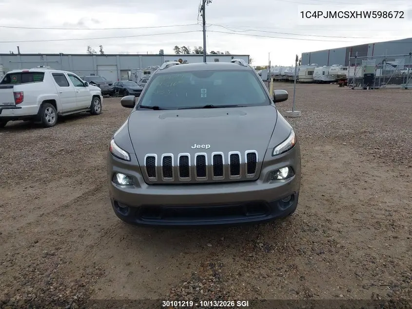 2017 JEEP CHEROKEE VIN 1C4PJMCSXHW598672 — фото 12
