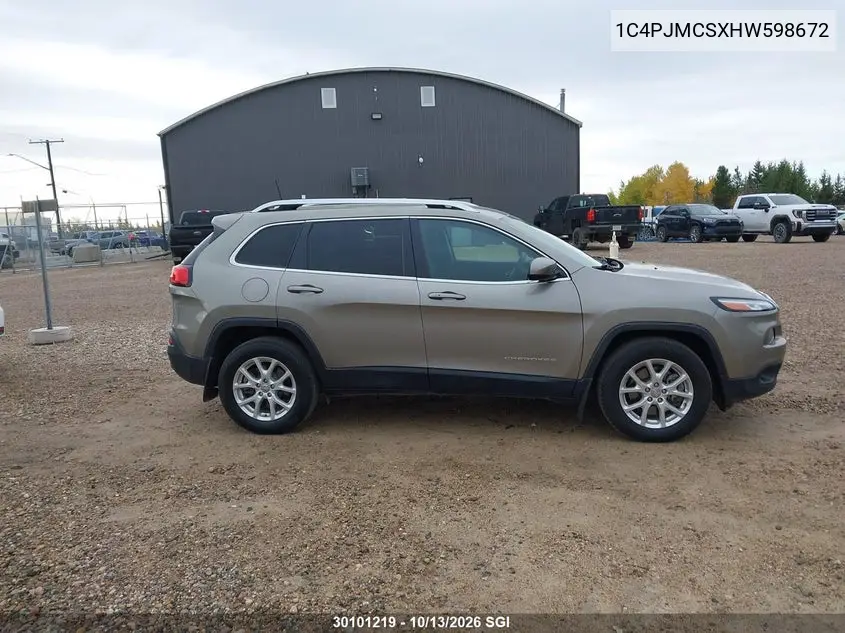 2017 JEEP CHEROKEE VIN 1C4PJMCSXHW598672 — фото 13