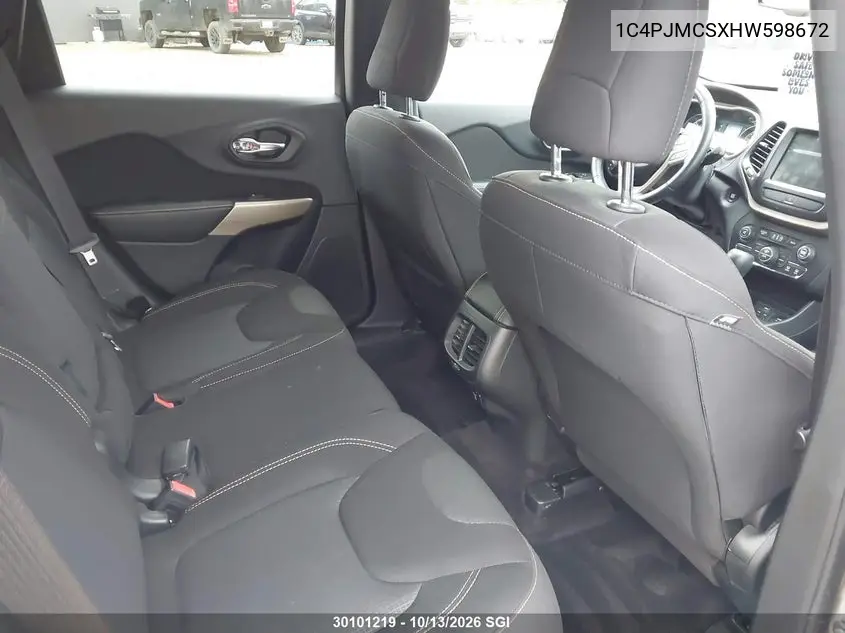 2017 JEEP CHEROKEE VIN 1C4PJMCSXHW598672 — фото 8