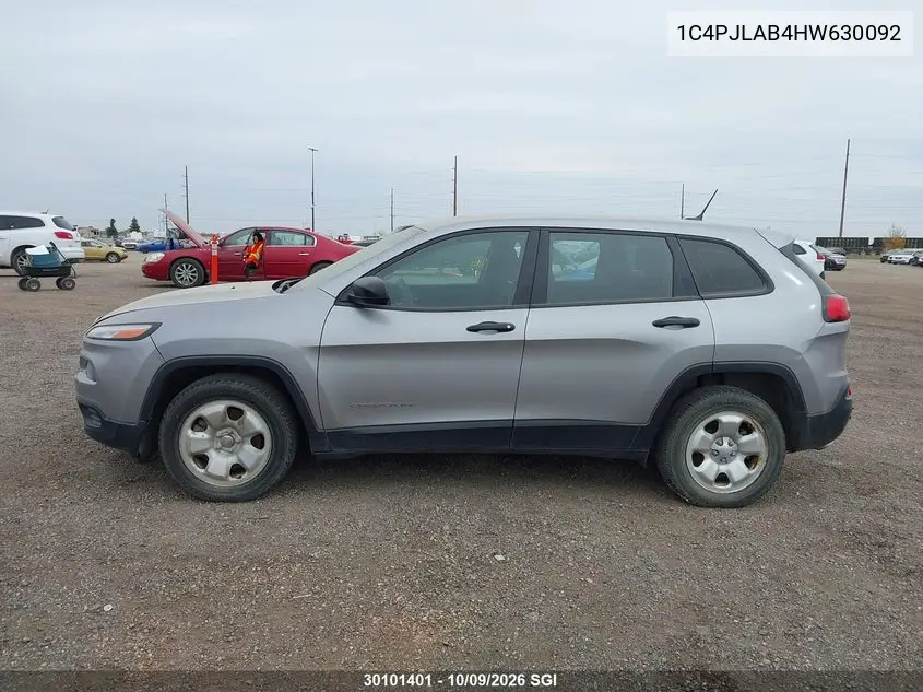2017 JEEP CHEROKEE VIN 1C4PJLAB4HW630092 — фото 14